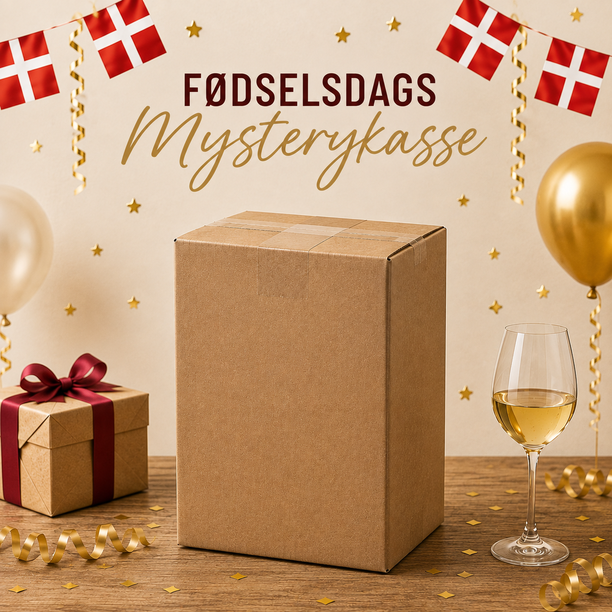 Fødselsdagskasse - 6 fl