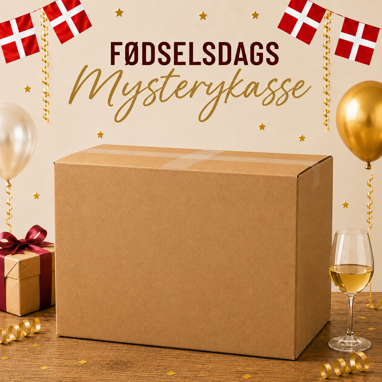 Fødselsdagskasse - 12 fl