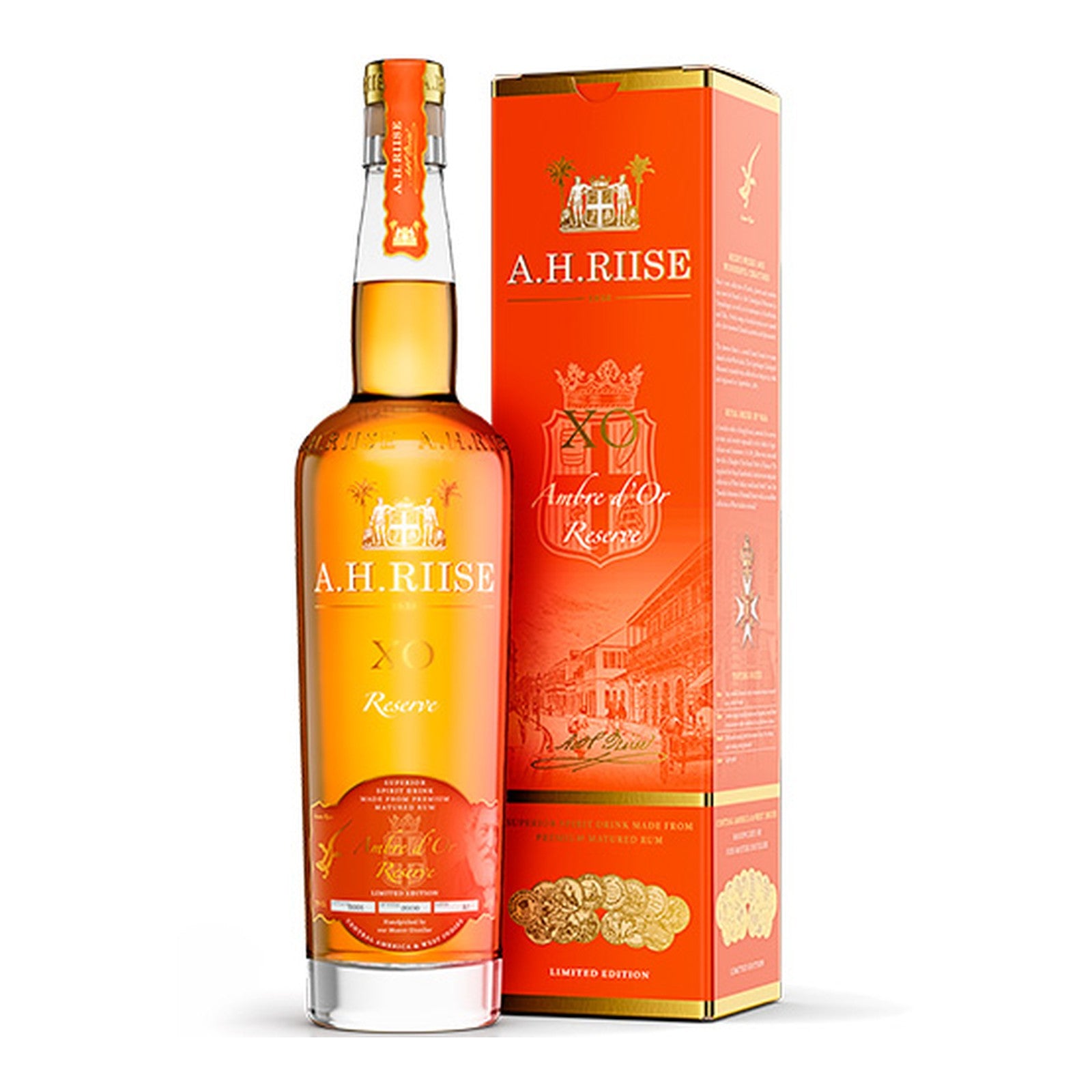 A.H. Riise XO Ambre d'Or Reserve 70 cl. 42%