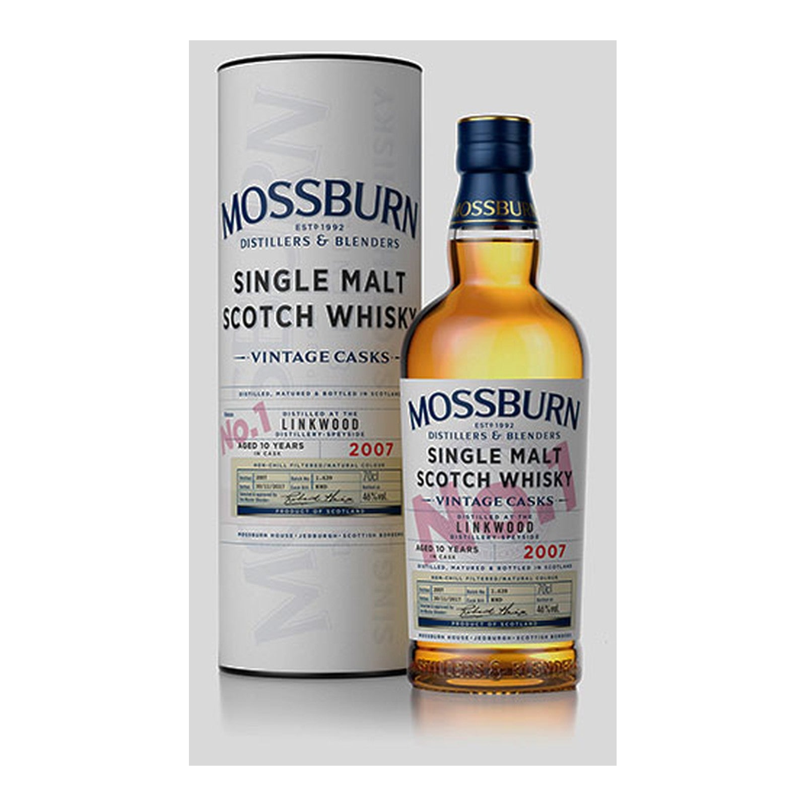 Mossburn Linkwood 10 år SM Release No.1 46% 70 cl.
