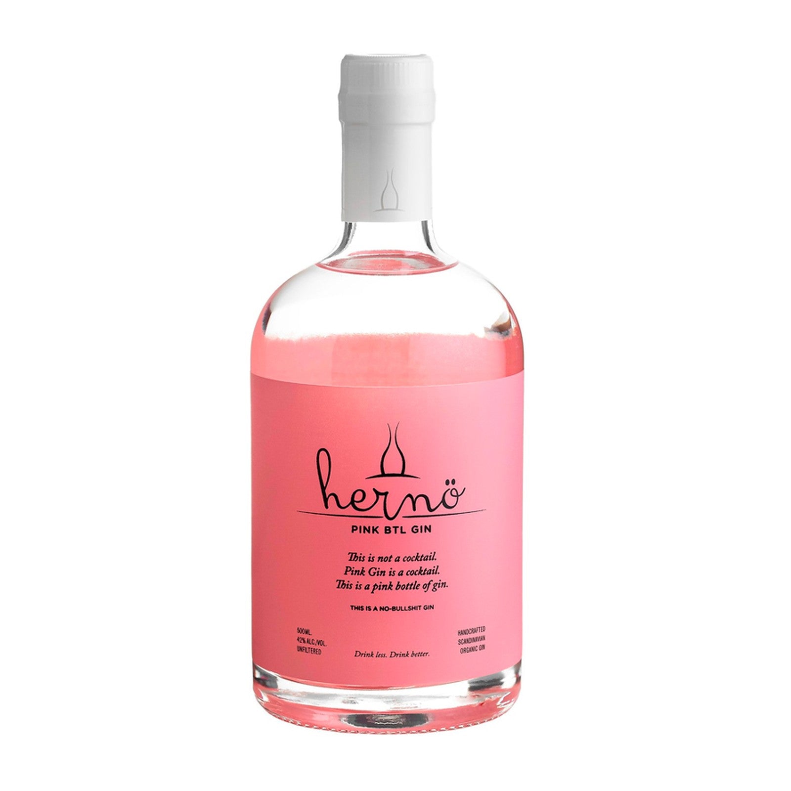 Hernö Øko Pink BTL Gin 50cl. Herno 42%