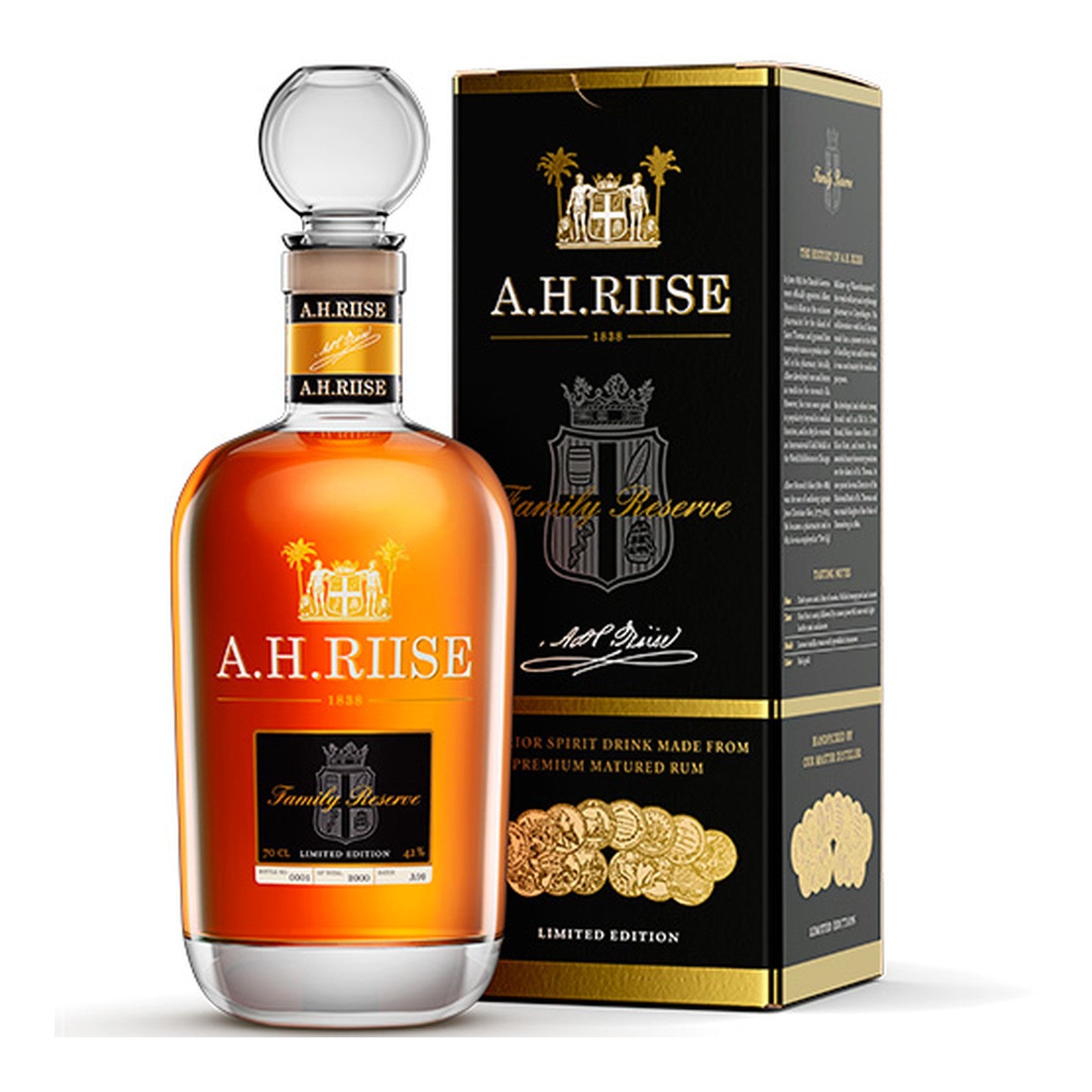 A.H. Riise Old St. Croix Family Reserve Solera 42% 70 cl.