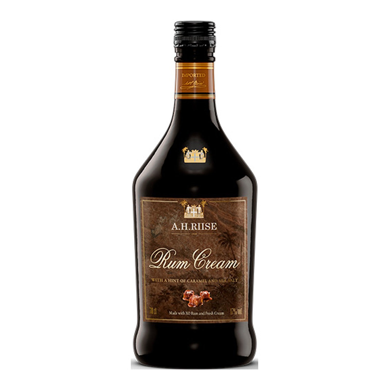 A.H. Riise Cream Liqueur Caramel Sea Salt 70cl.
