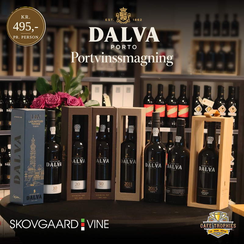 Dalva portvinssmagning d. 12/11-26 kl. 18.00, Cafe Trophies - Vallensbæk
