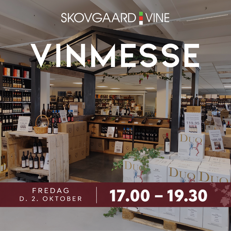 Vinmesse 2. oktober Kl. 17.00-19.30
